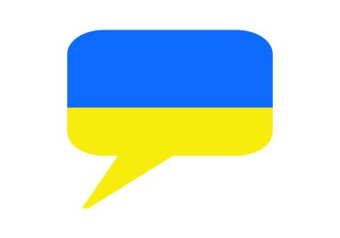 Ukraine speech bubble - Ukrainian Language