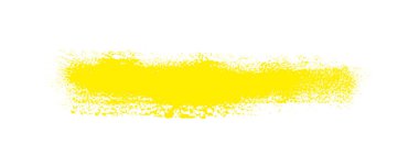 Hand painted yellow pencil or brush stripe