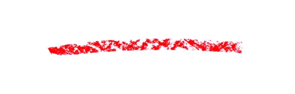 Червона Крейдова Смуга Білому Тлі — стокове фото