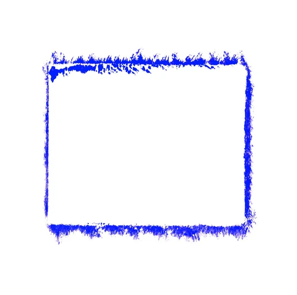 Sketch Stencil Frame Blue Color — Zdjęcie stockowe