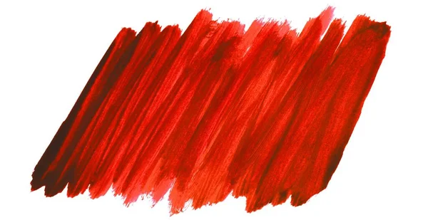 Muito Sujo Pintado Mão Cor Vermelha — Fotografia de Stock