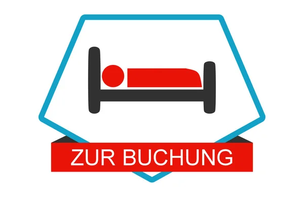 Make Reservation German Language Grey Red Button Website — Stock Photo, Image