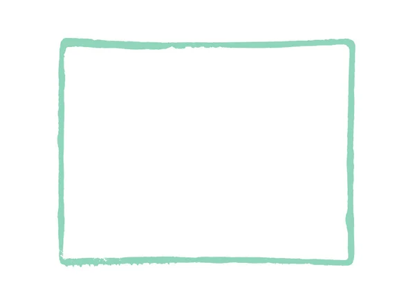 Empty Painted Green Rectangle — Stock Photo, Image