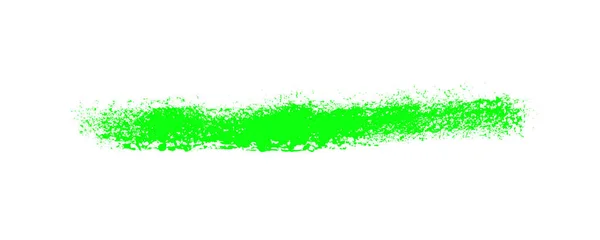 Grüner Pinselstreifen Auf Weißem Hintergrund — Stockfoto
