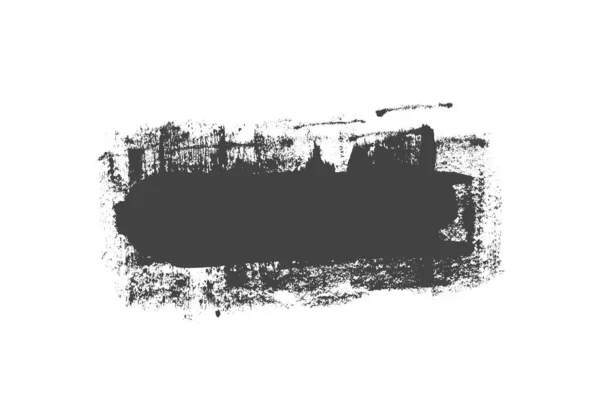Kézzel Festett Piszkos Ecset Textúra Sötét Szürke Fekete Színű — Stock Fotó