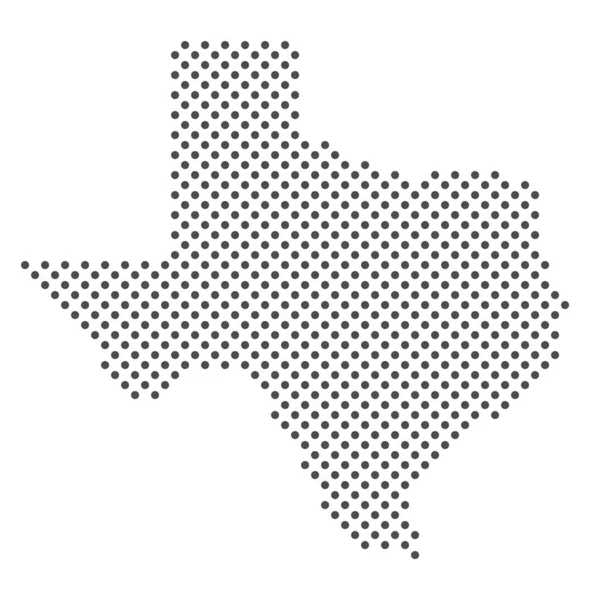 Tečkovaná Mapa Amerického Státu Texas — Stock fotografie