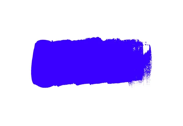 Paintbrush Banner Dirty Blue Color Copy Space — Stock Photo, Image