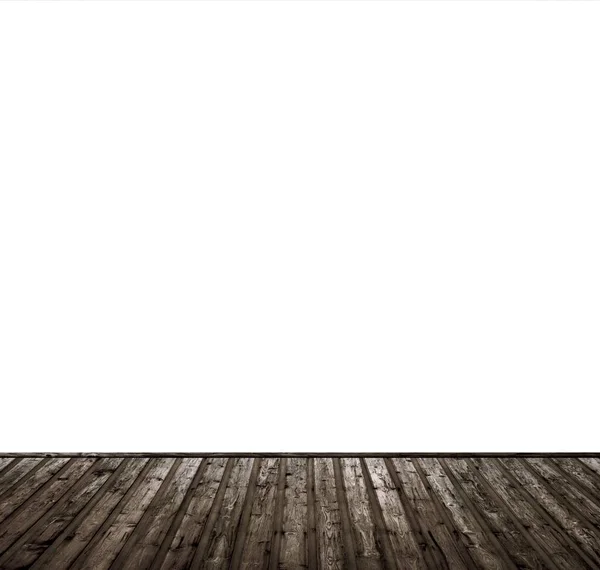 Wooden Floor Empty Wall — Stock Photo, Image