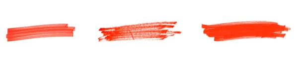 Listras Lápis Desenhadas Mão Com Cor Vermelha — Fotografia de Stock