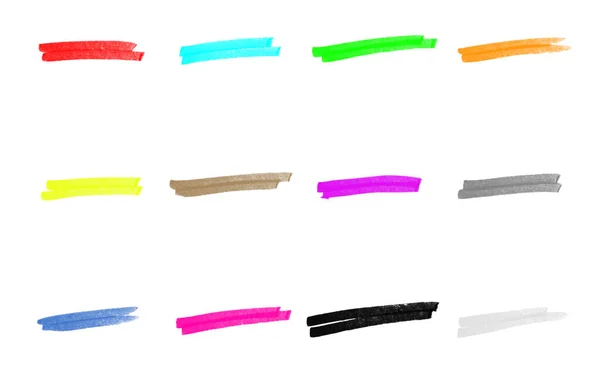 Mão Desenhado Texturas Lápis Coloridas Sublinhar Riscar — Fotografia de Stock