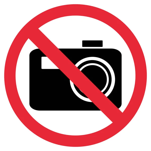 Verboden Teken Geen Foto Toegestaan Hier — Stockfoto