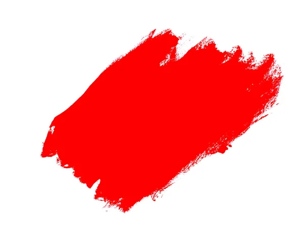 Textura Vermelha Suja Desenhada Mão Feita Com Pincel — Fotografia de Stock