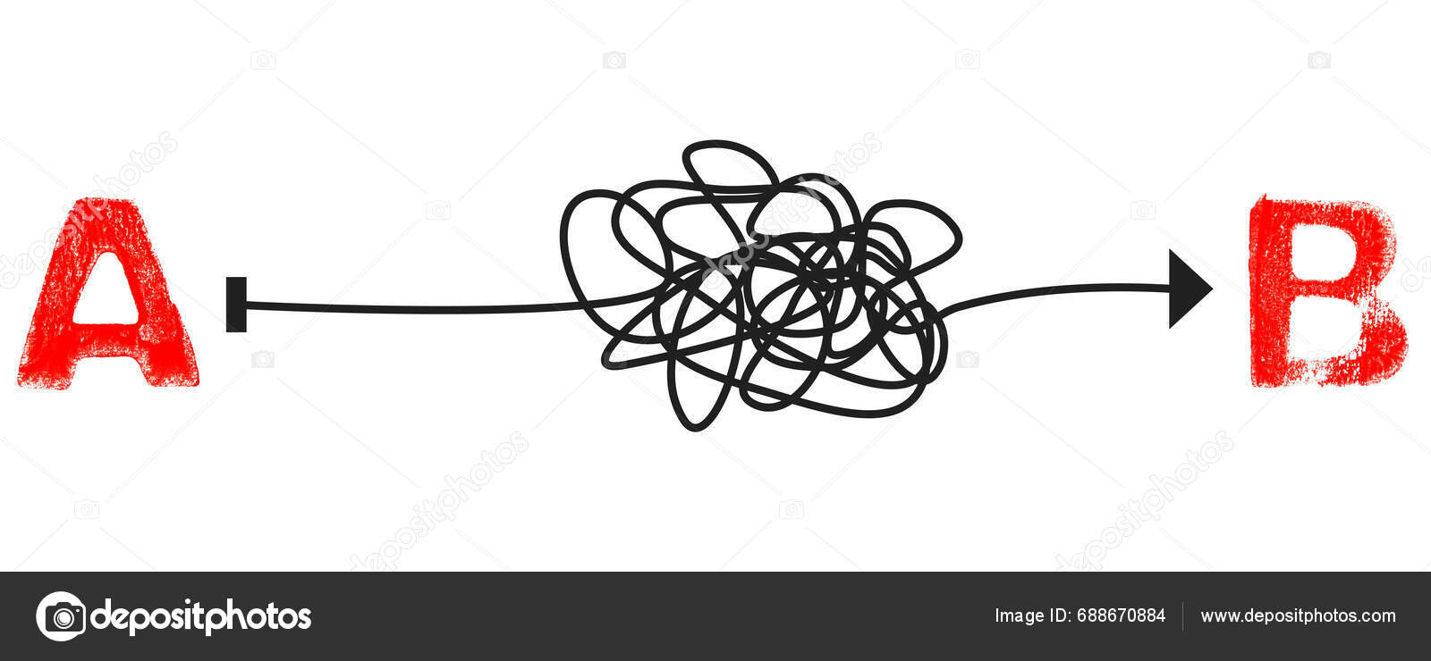 Complicated Way Business Strategy Concept — Stock Photo © keport #688670884