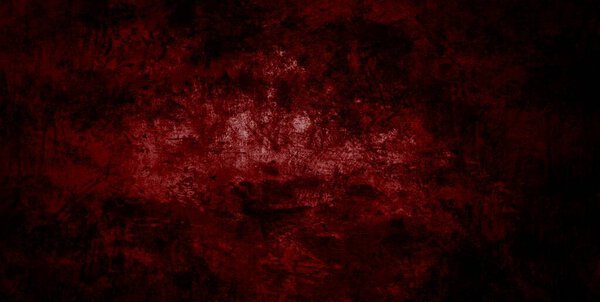 Very dirty distressed red concrete wall texture - Dangerous background