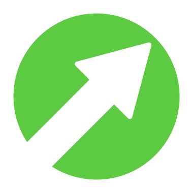 Ok Simgesi - Oklu yeşil çember