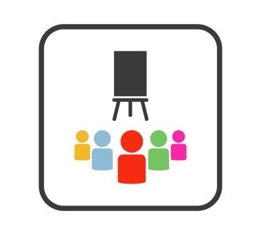 Siyah çerçevede Eğitim Simgesi