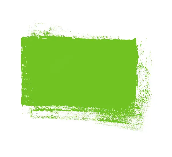 Cool Green Grunge Banner Paintbrush Texture — Stock Photo, Image