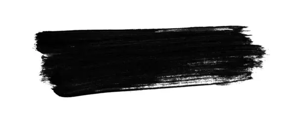 ブラックカラー コピースペース付きの汚れたストローク — ストック写真