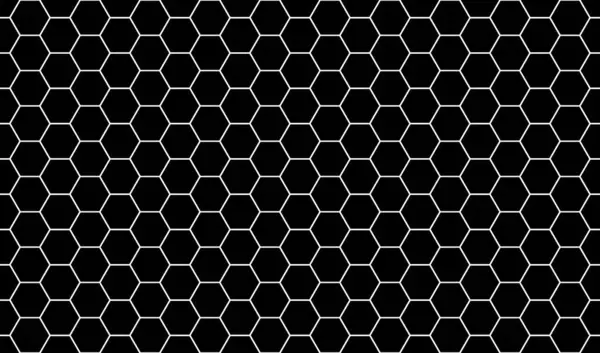 stock image Black white honeycomb texture - Seamless background