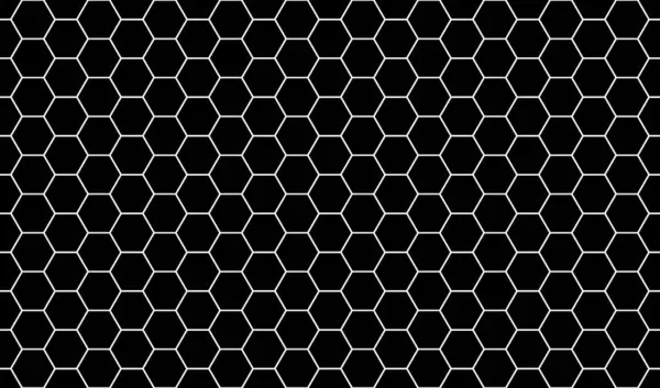 Stock image Black white honeycomb texture - Seamless background