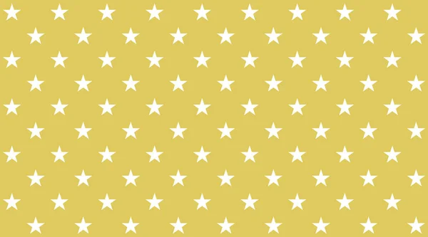 Seamless White Stars Golden Background Christmas Banner — Stock Photo, Image