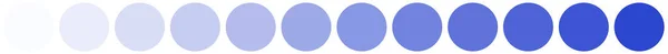 Blue Circles Collection Color Transition — Stock Photo, Image