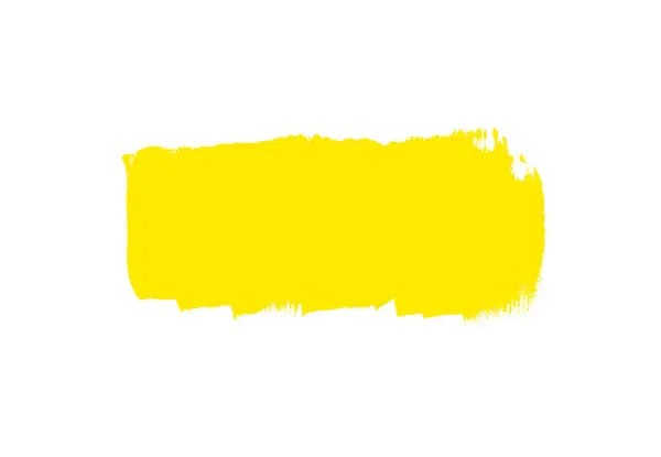 Paintbrush Stroke Yellow White — Stock Photo, Image
