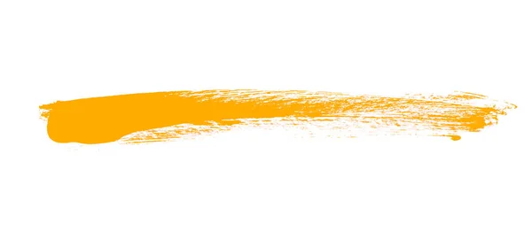 Paintbrush Stripe Orange Color — Stock Photo, Image