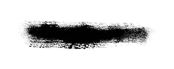 Black Smear Paintbrush Texture — Stock Photo, Image