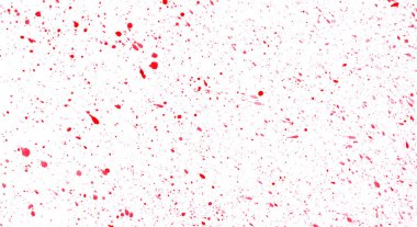 Beyaz arkaplanda kırmızı boya sıçraması