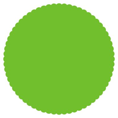 Yuvarlak şekilli boş yeşil düğme