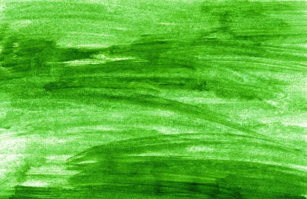 Dirty Painted Green Paintbrush Texture — Stock Photo, Image