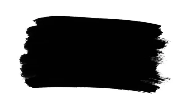 抽象的な汚いブラックブラシストロークの背景 — ストック写真
