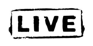 Grunge Stencil afişi siyah renklidir: Canlı