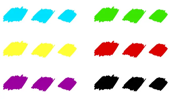 Set Von Grunge Texturen Mit Farben — Stockfoto