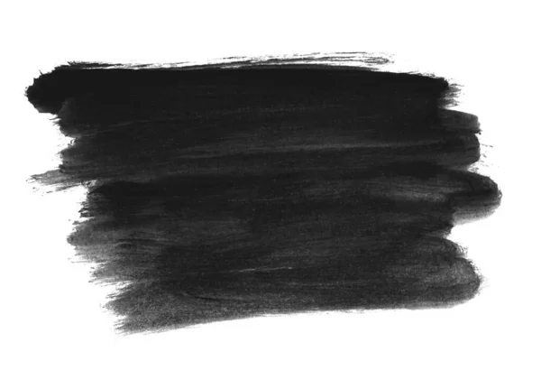Watercolor Texture Made Black Brush — Stock Photo, Image