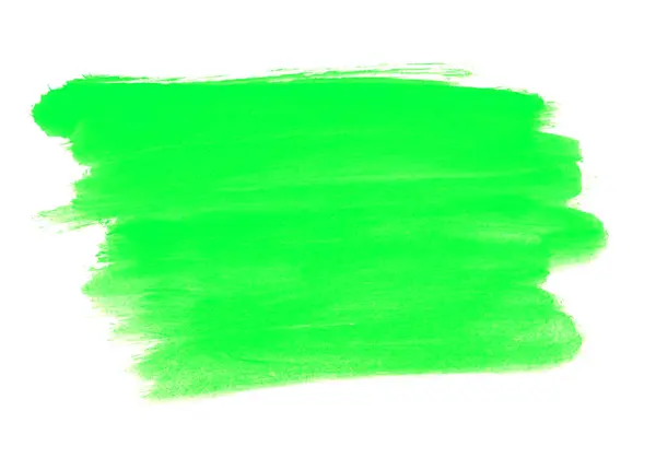 Watercolor Texture Made Green Brush — Stock Photo, Image