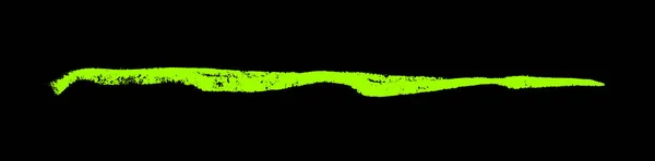 Light Green Brushstroke Black Background — Stock Photo, Image
