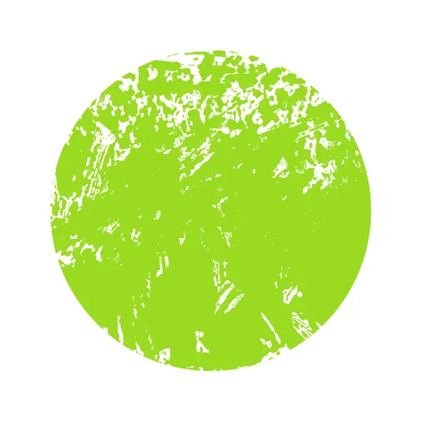 Green Grunge Circle Frame White Background — Stock Photo, Image