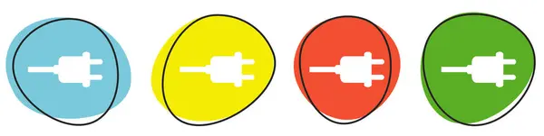 Botones Colores Que Muestran Iconos Carga Azul Amarillo Rojo Verde —  Fotos de Stock