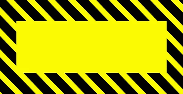 Warning sign template black and yellow