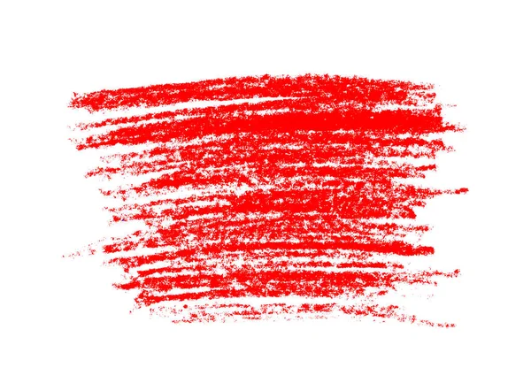 Red Pencil Scribble White Background — Stock Photo, Image