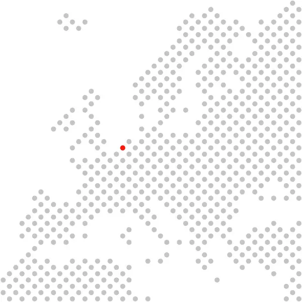 City Amsterdam Rotterdam Netherlands Simple Dotted Map Europe Red Position — Stock Photo, Image
