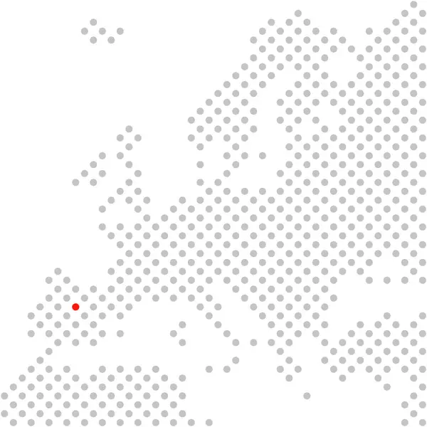 Cidade Madrid Espanha Mapa Pontilhado Simples Europa Com Posição Vermelha — Fotografia de Stock