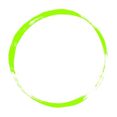 Açık yeşil fırça çember dokusu