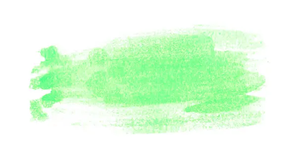 Green Watercolor Texture Made Paintbrush — Stock Photo, Image