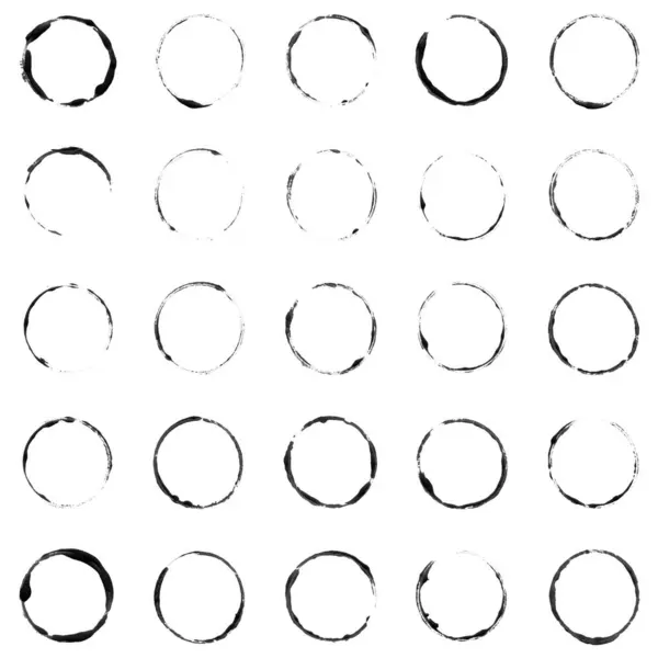 Collection Grunge Circles — Stock Photo, Image