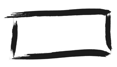 Elle boyanmış çerçeve, siyah renkli.