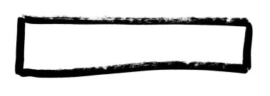 Siyah renkli afiş çerçevesinin elle boyanmış taslağı