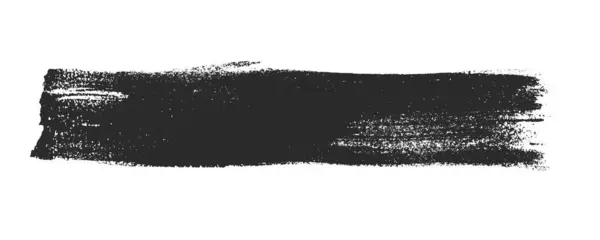 Black Hand Painted Paintbrush Banner — Stock Photo, Image